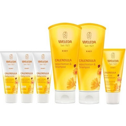 Weleda Καλέντουλας Κρέμα για Αλλαγή Πάνας 3x75ml +Σαμπουάν - Αφρόλουτρο 2x200ml + Κρέμα 75ml
