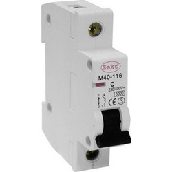 Zext αυτόματη ασφάλεια 1P C40A 6kA A00-M401P-C40