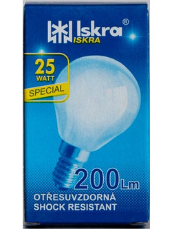 Iskra Λάμπα Σφαιρικό Ε14/25W Γαλακτος