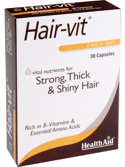 Health Aid Hairvit Συμπλήρωμα Διατροφής κατά της Τριχόπτωσης 30 Κάψουλες