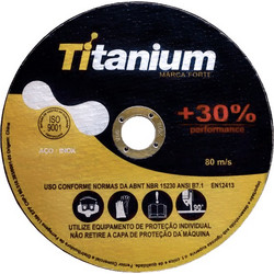 Titanium Δίσκος Κοπής Σιδήρου και Inox O125x1x22.2mm 25τεμ