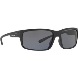 Arnette Fastball AN4242 01/81 Ανδρικά Γυαλιά Ηλίου Ορθογώνια Κοκάλινα Μαύρα με Μαύρο Polarized Φακό