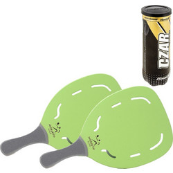 Σετ 2 Ρακέτες Παραλίας Morseto Gold XTS S011-2 L.Green/Grey 380g Με Μπαλάκια
