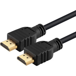 Powertech Καλώδιο HDMI 1.4 HDMI Male to HDMI Male 1m Black CAB-H067