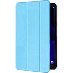 Δερμάτινη Θήκη Tri-fold με πίσω κάλυμμα σιλικόνης / Slim Book Case for Huawei MediaPad M5 8 Blue (oem)