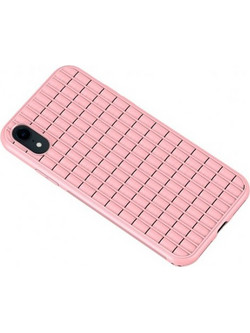 Θήκη iphone XR iPaky Waffle Flexible Cover TPU Σιλικόνης - 4603 - Ροζ - ΟΕΜ