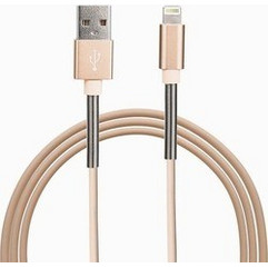 Καλώδιο Lightning Fineblue F-C01 2.1Α ταχείας φόρτισης με έλασμα -Χρυσό