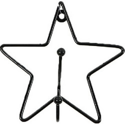 MINENE ΜΕΤΑΛΛΙΚΗ ΚΡΕΜΑΣΤΡΑ ΤΟΙΧΟΥ BLACK-STAR -1831601120