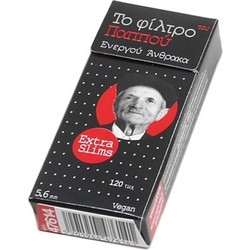 Φιλτράκια του παππού 47614 ενεργού άνθρακα extra slim 5.6mm 120 σε σελοφάν