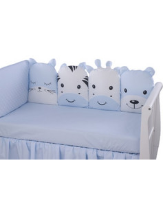 Tuttolina Friendly Animals Σετ Κούνιας Blue 7τμχ
