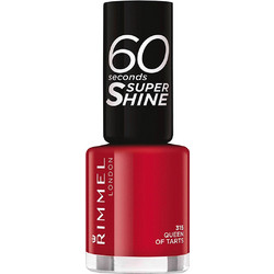 Rimmel 60 Seconds Super Shine 315 Queen of Tarts Gloss Βερνίκι Νυχιών Μακράς Διαρκείας Quick Dry 8ml