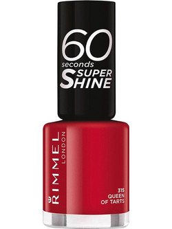 Rimmel 60 Seconds Super Shine 315 Queen of Tarts Gloss Βερνίκι Νυχιών Μακράς Διαρκείας Quick Dry 8ml