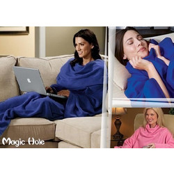 Κουβερτα φλις με μανίκια ''Snuggie''