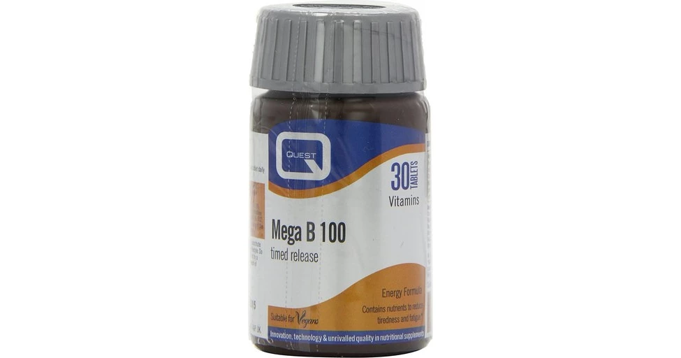 Quest Mega B100 Timed Release 100mg 30 Ταμπλέτες | BestPrice.gr