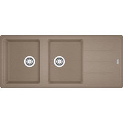 Franke Basis BFG 621 Oyster Ένθετος Νεροχύτης Γρανίτη Αντιστρεφόμενος 116x50cm