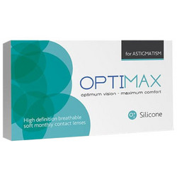 Optimax Silicone Μηνιαίοι Φακοί Επαφής Αστιγματικοί Σιλικόνης Υδρογέλης 3τμχ