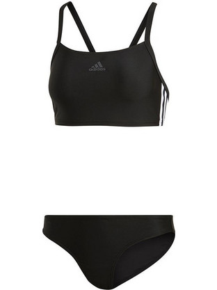 Adidas Αθλητικό Γυναικείο Μαγιό Bikini Set Μαύρο 3-Stripes DQ3309
