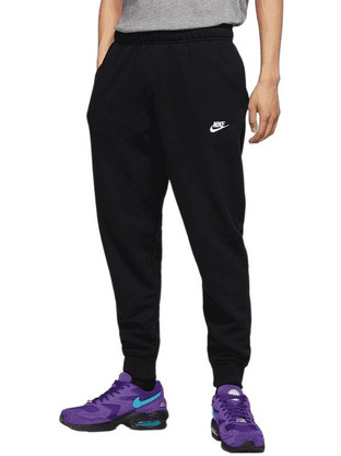 Nike Sportswear Club Ανδρικό Παντελόνι Φόρμας Fleece με Λάστιχο Μαύρο BV2679-010
