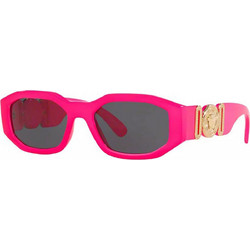 Versace VE 4361 5318/87 Γυναικεία Γυαλιά Ηλίου Ορθογώνια Κοκάλινα Ροζ με Μαύρο Polarized Φακό