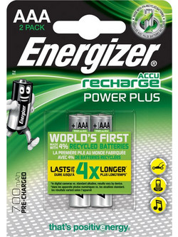 Energizer Accu Recharge Power Plus AAA 700mAh 2τμχ