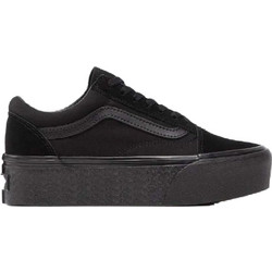 Vans Old Skool Stack Γυναικεία Sneakers Flatforms Μαύρα VN0A7Q5MBKA