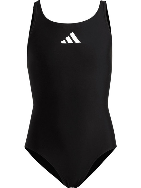 Adidas 3 Bars Αθλητικό Παιδικό Μαγιό Ολόσωμο για Κορίτσι Μαύρο HR7477