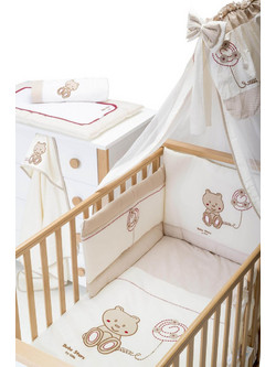 Bebe Stars Teddy Bear Σετ Προίκας Beige 4τμχ