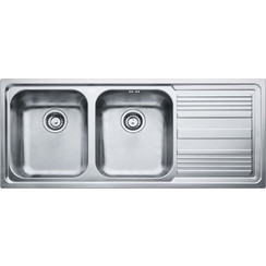 Franke Logica Line LLX 621-116 Ένθετος Νεροχύτης Inox Σαγρέ Αριστερός Σαγρε 116x50cm