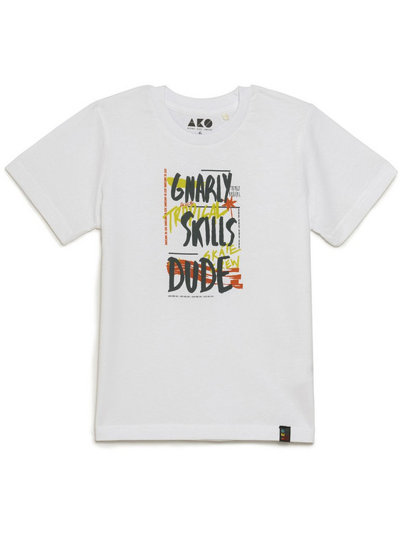 AKO Παιδικό T-Shirt Κοντομάνικο Λευκό 3356206-10
