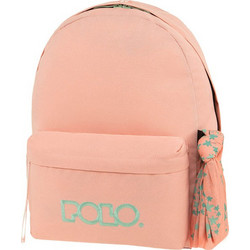 Polo Original Σχολική Τσάντα Πλάτης Γυμνασίου - Λυκείου Σομόν 901135-3959