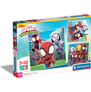 Παιδικό Puzzle Clementoni Super Color Marvel Spidey & His Friends 3x48 Κομμάτια