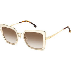 Carrera CA3031S SZJHA Γυναικεία Γυαλιά Ηλίου Πεταλούδα Μεταλλικά Διαφανές Χρυσά με Καφέ Degradee Φακό