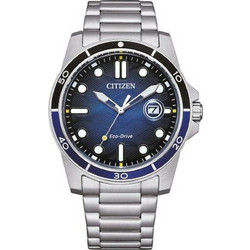 Citizen Ανδρικό Ρολόι Solar με Ασημί Μεταλλικό Μπρασελέ AW1810-85L