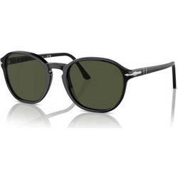 Persol PO3343S 95/31 Ανδρικά Γυαλιά Ηλίου Τετράγωνα Κοκάλινα Μαύρα με Μαύρο Polarized Φακό