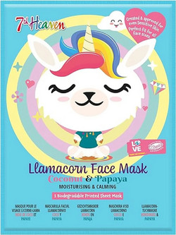 Montagne Jeunesse 7th Heaven Lamacorn Coconut & Papaya Sheet Μάσκα Προσώπου για Ενυδάτωση 1τμχ