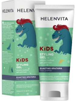 Helenvita Kids Dino Hair Styling Gel Μαλλιών Παιδικό Δυνατό Κράτημα 100ml