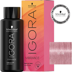 Schwarzkopf Igora Vibrance 10-19 Κατάξανθο Μπλε Σαντρέ Απαλό Σαντρέ Ημιμόνιμη Βαφή Μαλλιών 60ml