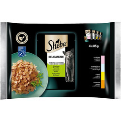Sheba Delicatezze Adult with Meat & Fish in Jelly 4x85gr