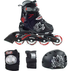 Rollerblade Inline Αυξομειούμενα Rollers Παιδικά Μαύρα SL-430T611228-32