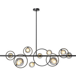 Kare Design Universe Κρεμαστό Φωτιστικό Οροφής Πολύφωτο Μαύρο KA-55411