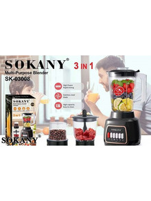 Sokany SK-03008 Μπλέντερ για Smoothie 1.5lt 600W