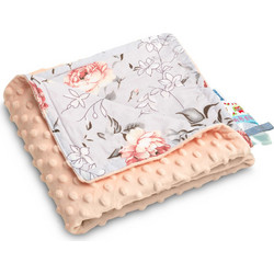 Sensillo 43120 Magical Garden Κουβέρτα Αγκαλιάς Βελουτέ 75x100 Σομόν