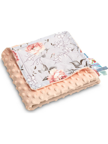 Sensillo 43120 Magical Garden Κουβέρτα Αγκαλιάς Βελουτέ 75x100 Σομόν
