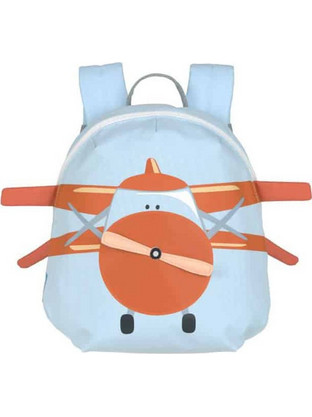 Laessig Tiny Drivers Propeller Plane Σχολική Τσάντα Πλάτης Νηπιαγωγείου Γαλάζια 1203021295