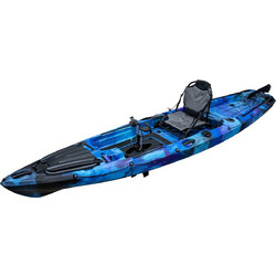 Aquacenter Flipper Πλαστικό Kayak 1 Ατόμου με Πετάλια Χακί Μπλε M1010590-40743
