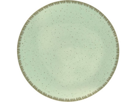 XM Casa Πιάτο Ρηχό Πορσελάνης Dot Pistachio 31cm 0744380