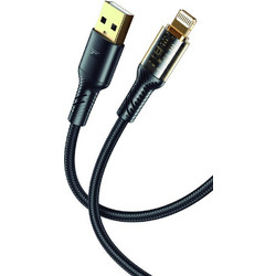 XO NB229 Braided USB-A to Lightning Cable 1m Black XO-NB229LBK
