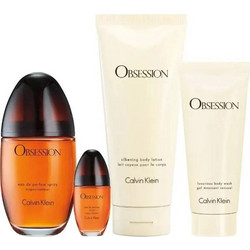 Calvin Klein Obsession Eau de Parfum 100ml + 15ml + Shower Gel 100ml + Body Lotion 200ml