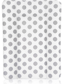 Lorelli Dots Μαλακή Αλλαξιέρα Μωρού Πλαστική 70x50cm Λευκή Γκρι