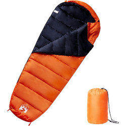 vidaXL Sleeping Bag Μονό 3 Εποχών Πορτοκαλί 94472